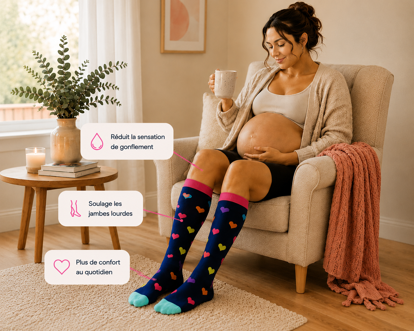 Chaussettes de compression Noma