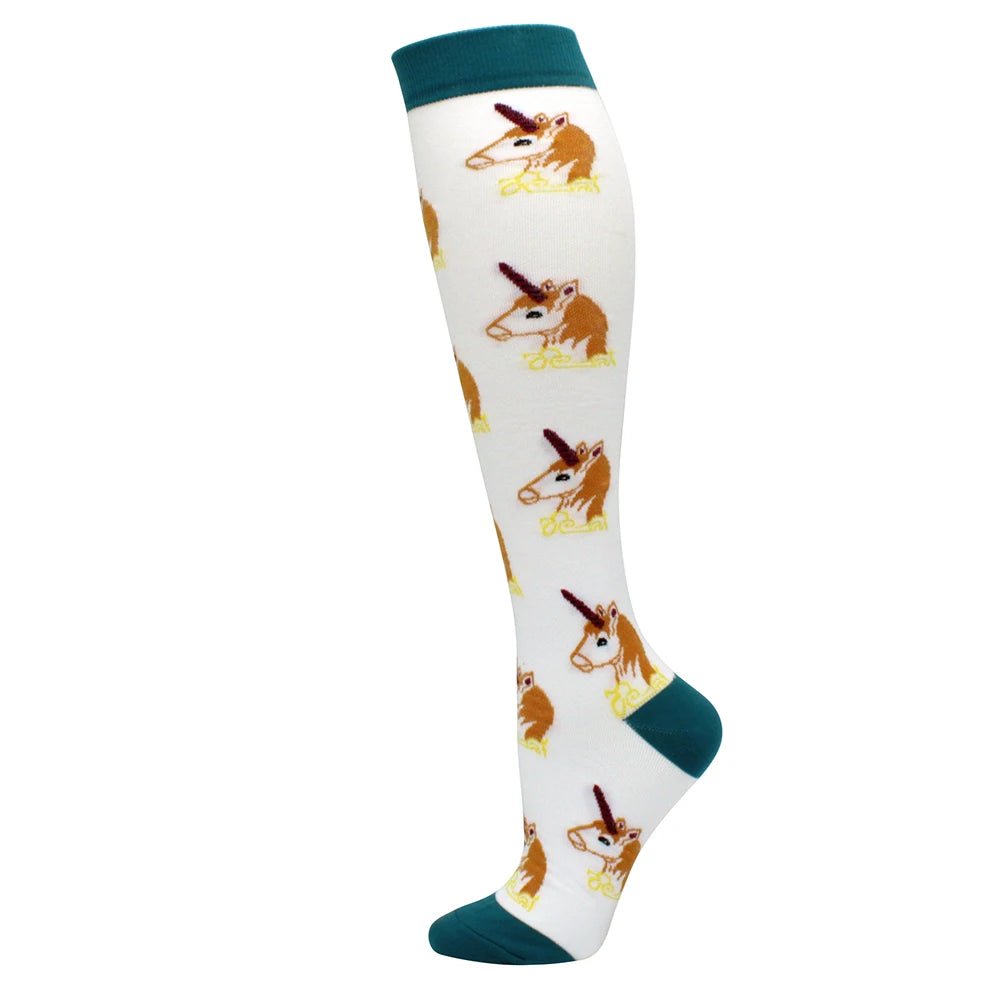 Chaussettes de Compression Voyage - Unicorn