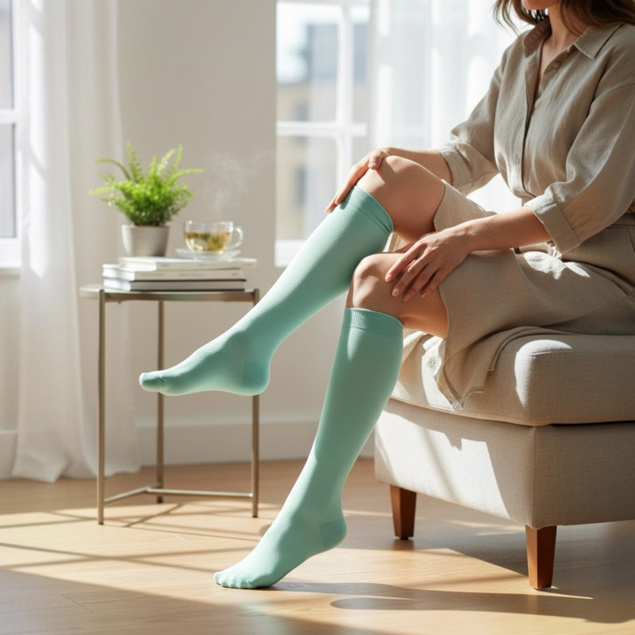 Chaussettes de compression - Aqua